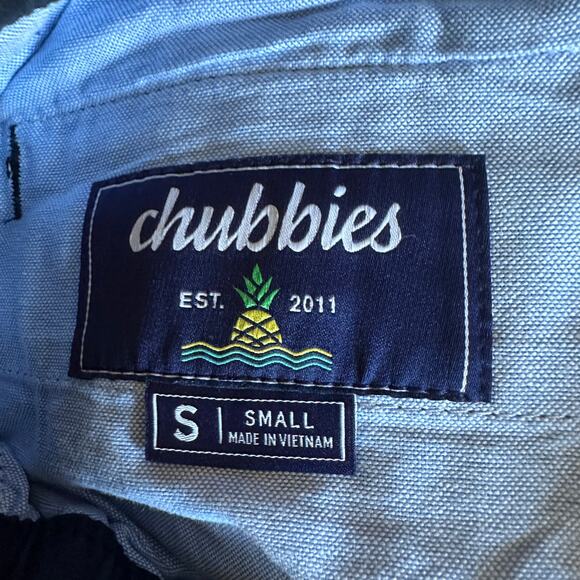 chubbies the armadas original shorts 7" inseam regular fit men small navy twill - Picture 8 of 8